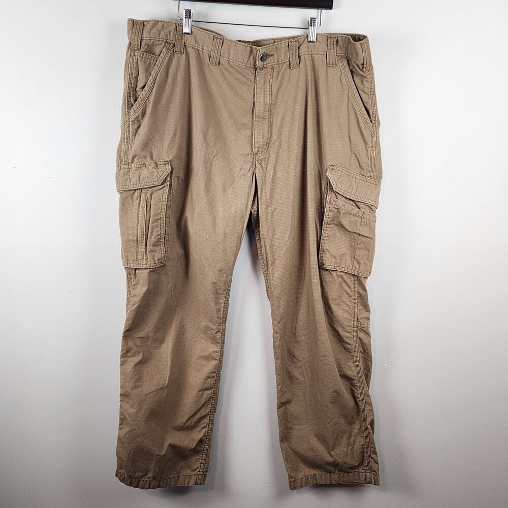 Carhartt Force cargo pants relaxed fit pockets sz 44 x 32 men brown